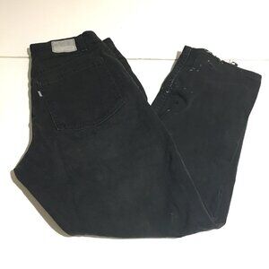 Vintage Levi's Silver Tab Mens Baggy Black Jeans Size 34x30